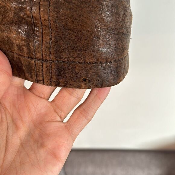 Marc New York Mens Brown Pebbled Leather Jacket - XL - Picture 9 of 9